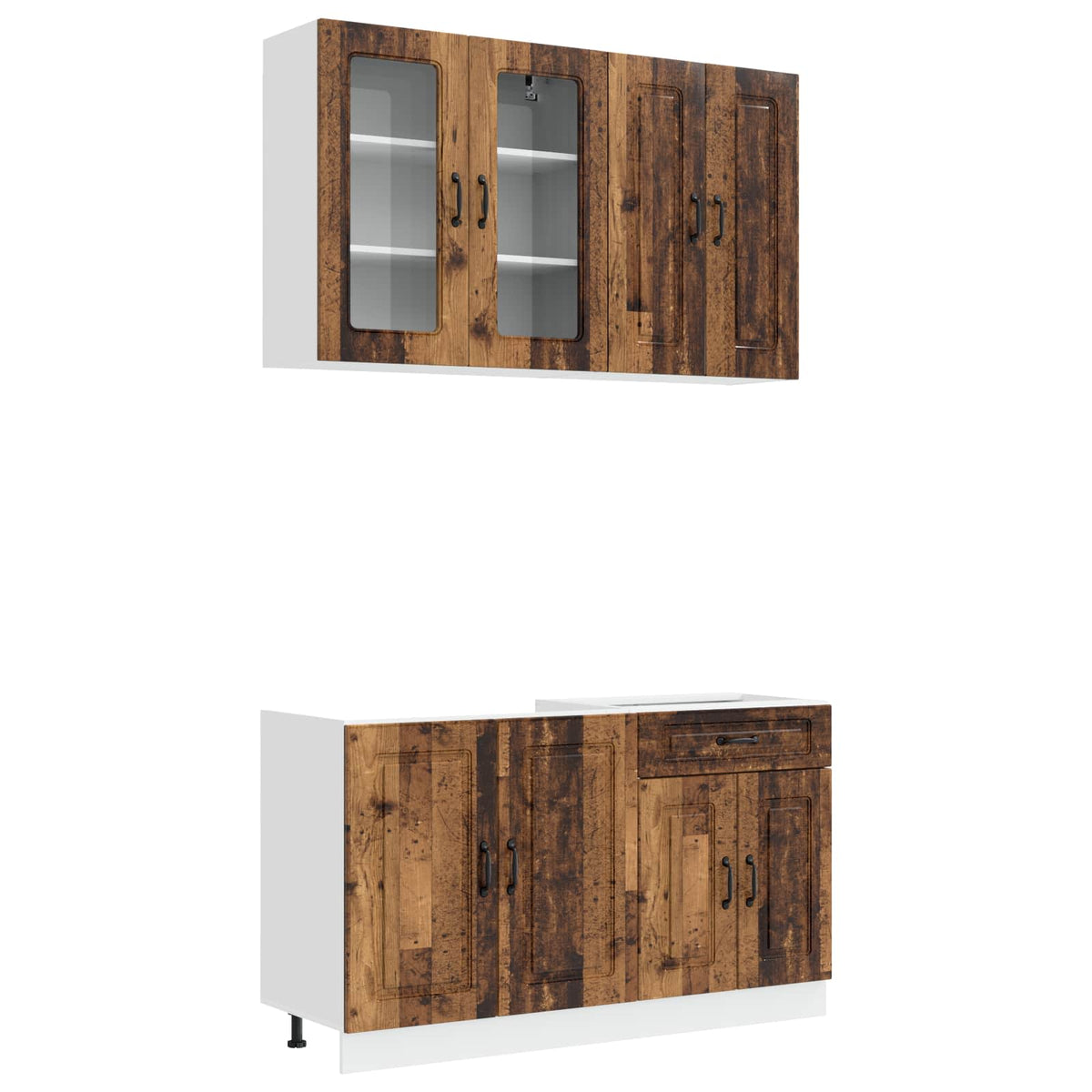 vidaXL Kitchen Unit KALMAR 4 pcs Old Wood Engineered Wood 2