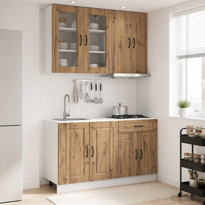 vidaXL Kitchen Unit KALMAR 4 pcs Artisan Oak Engineered Wood 1
