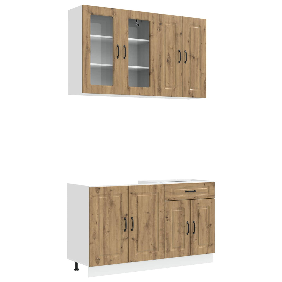 vidaXL Kitchen Unit KALMAR 4 pcs Artisan Oak Engineered Wood 2