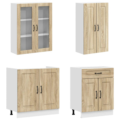 Kitchen Unit KALMAR 4 pcs Engineered Wood Sonoma oak 100 cm
