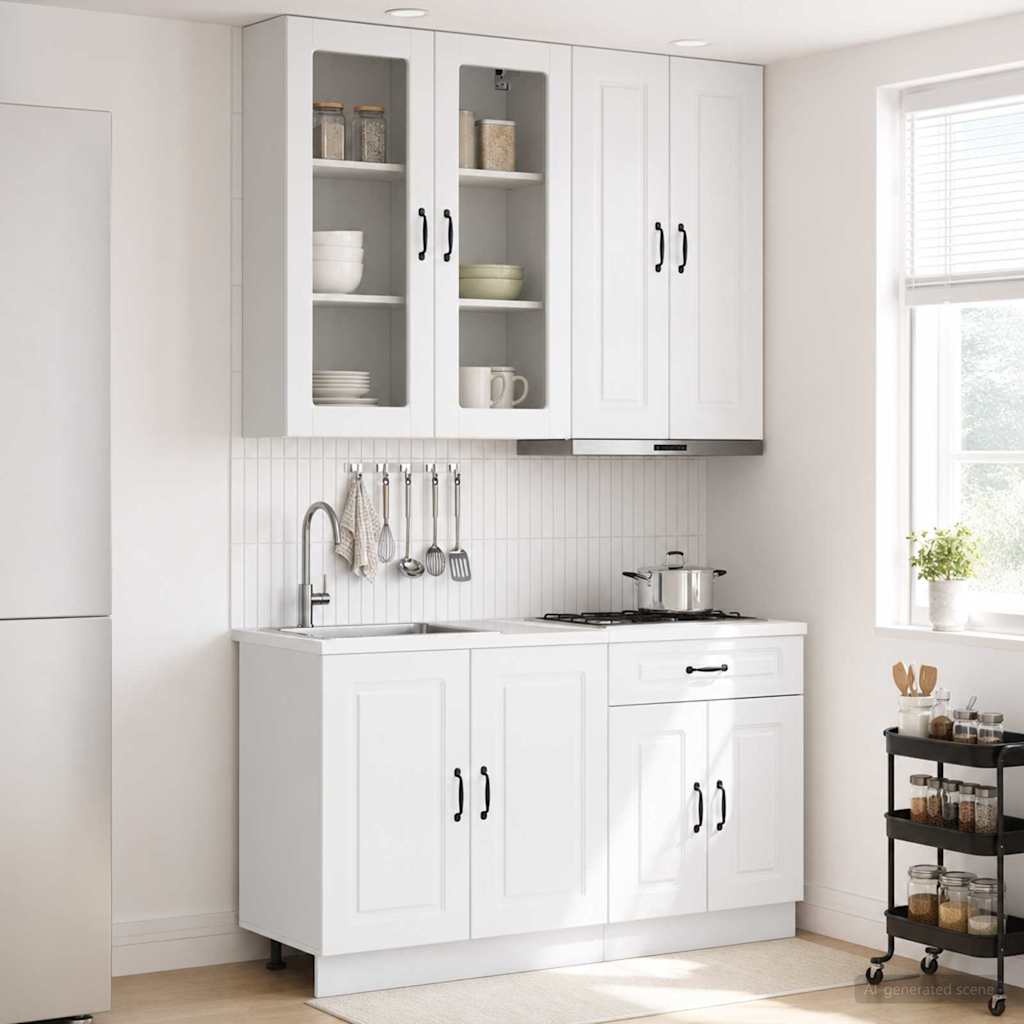 vidaXL Kitchen Unit KALMAR 4 pcs Engineered Wood