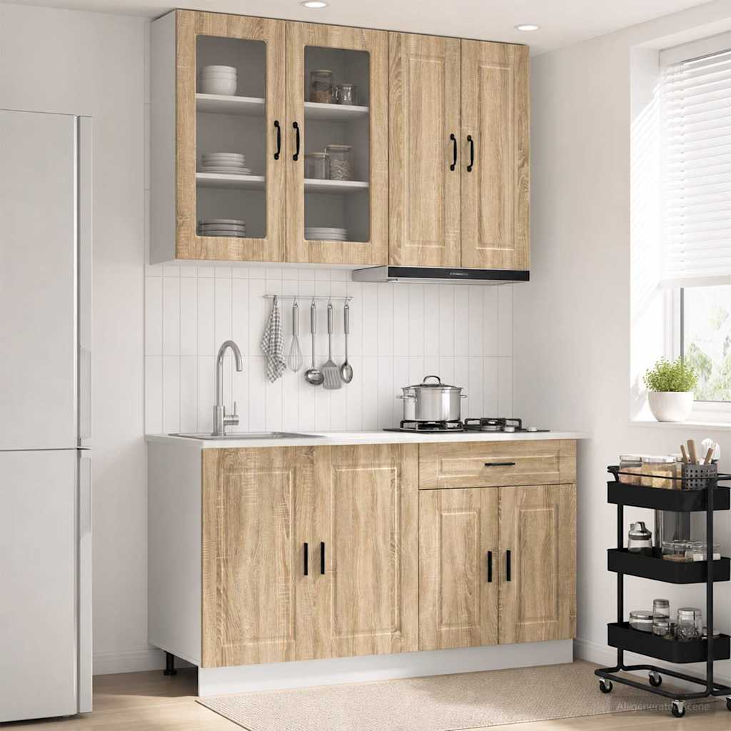 Kitchen Unit PORTO 4 pcs Engineered Wood Sonoma oak 80 cm