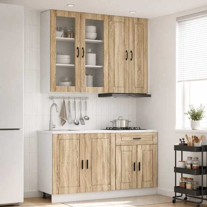 Kitchen Unit PORTO 4 pcs Engineered Wood Sonoma oak 100 cm