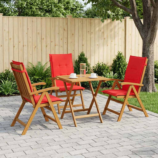 vidaXL Reclining Garden Chairs 3 pcs Natural Solid Acacia Wood 1