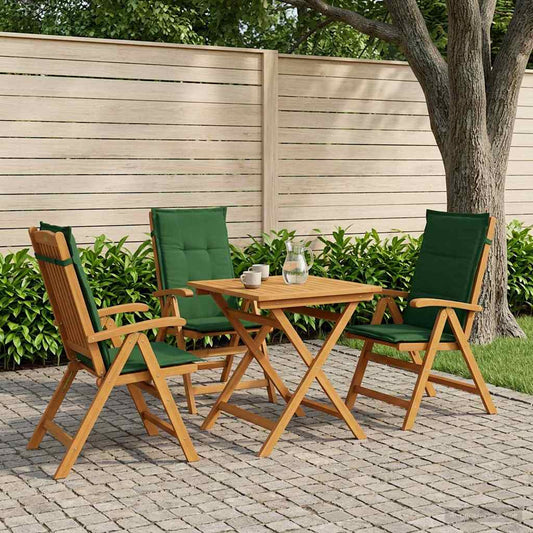 vidaXL Reclining Garden Chairs 3 pcs Natural Solid Acacia Wood 1