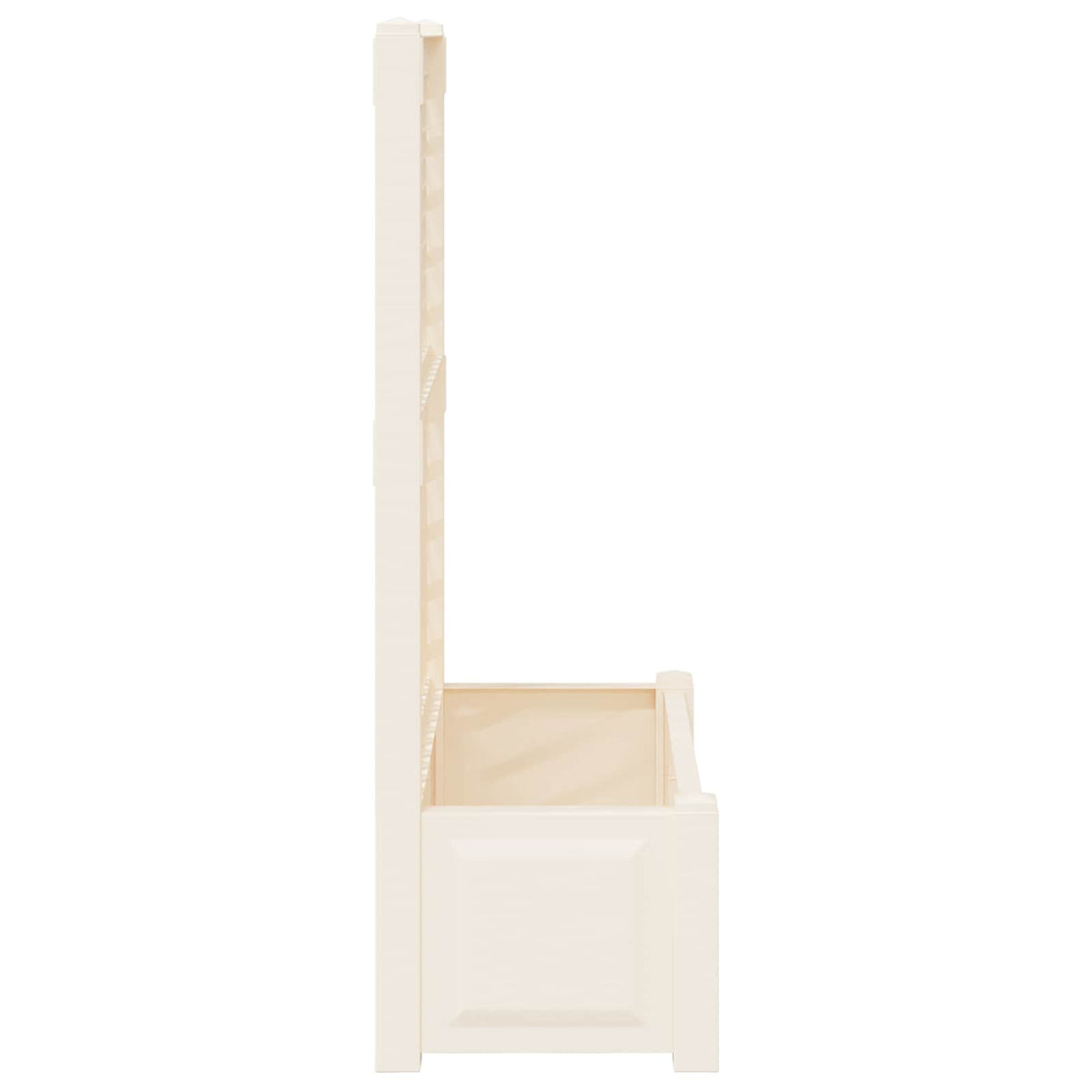 vidaXL Big Planter with Trellis 2 pcs PP White 6
