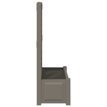 vidaXL Big Planter with Trellis 2 pcs PP Grey 6