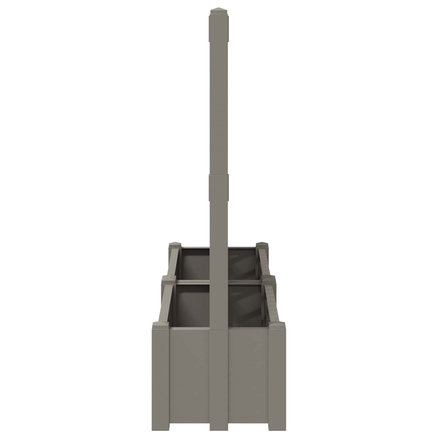 vidaXL Big Planter with Trellis 2 pcs PP Grey 5