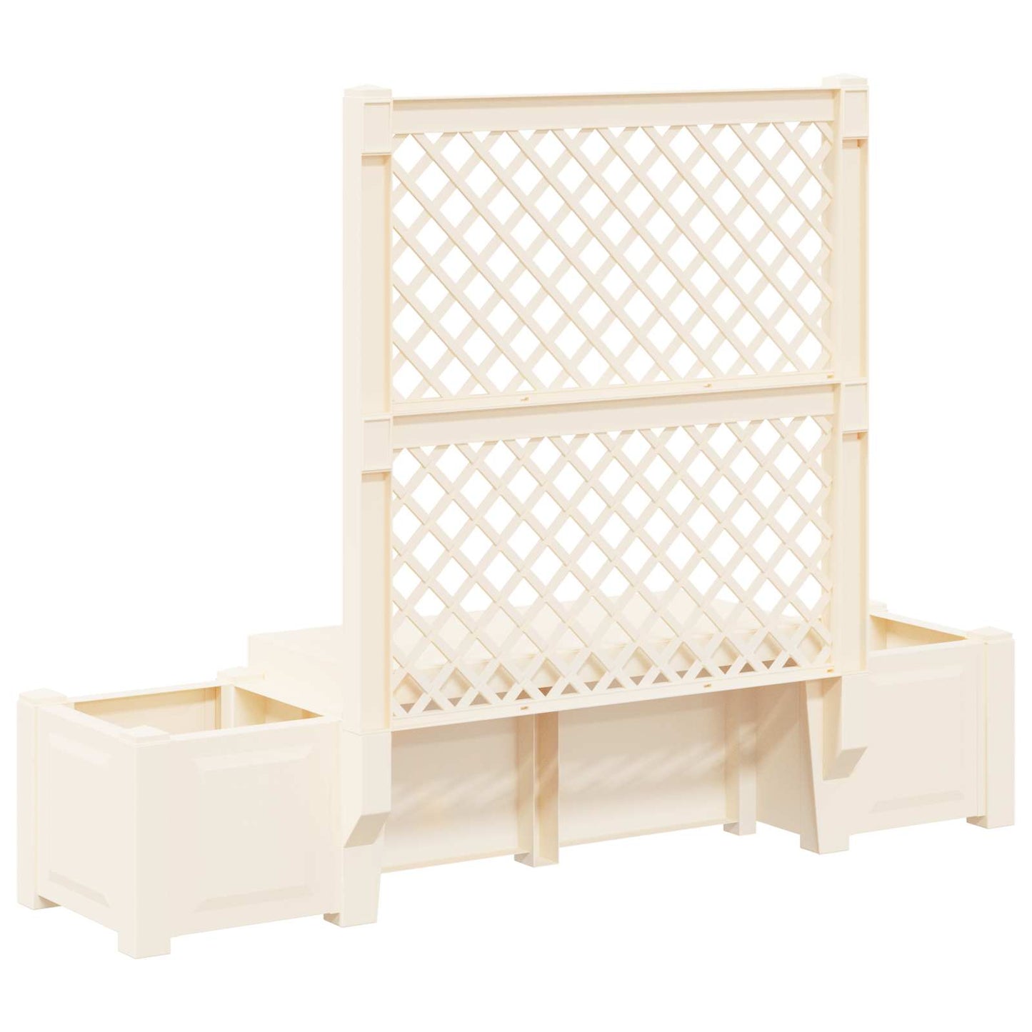 vidaXL Garden Bench Kopenhagen PP White 6