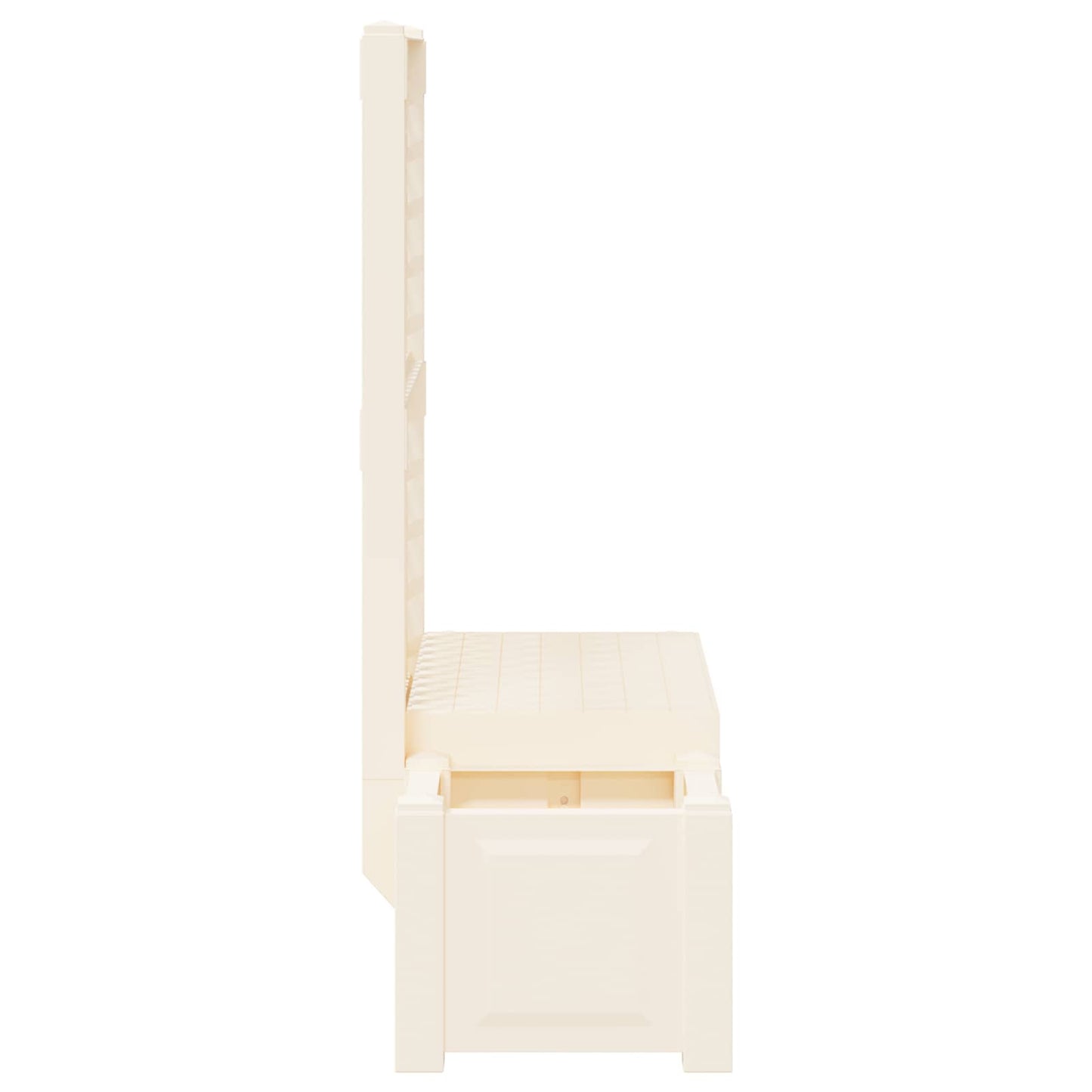 vidaXL Garden Bench Kopenhagen PP White 5