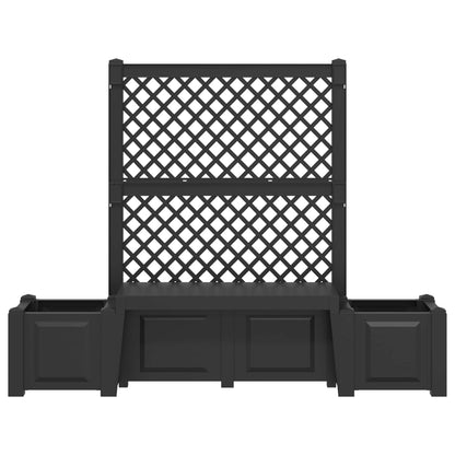 vidaXL Garden Bench Kopenhagen PP Anthracite 4