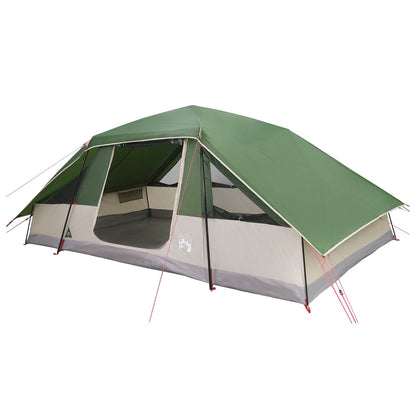 vidaXL Family Tent with Rainfly Water-resistant 10-Person Green 2