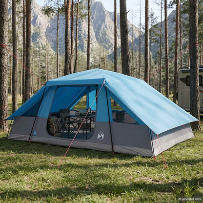 vidaXL Family Tent with Rainfly Water-resistant 10-Person Blue 1