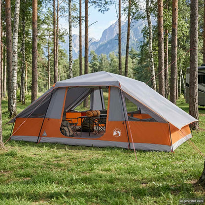 vidaXL Family Tent with Rainfly Water-resistant 10-Person 1