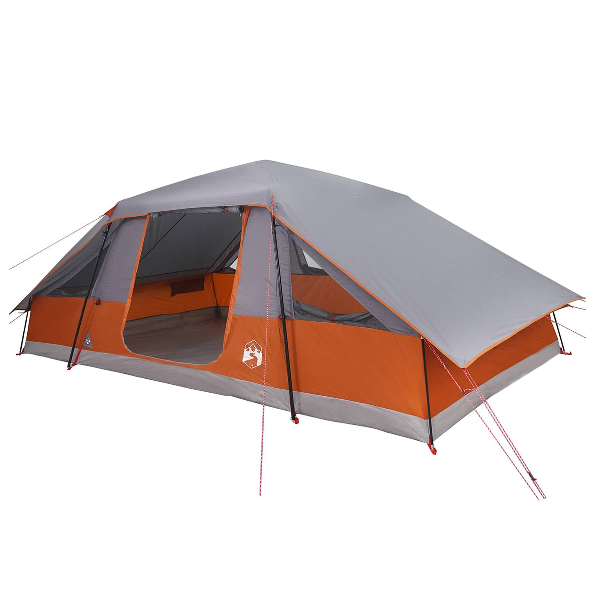 Family Tent with Rainfly Water-resistant Grey and orange