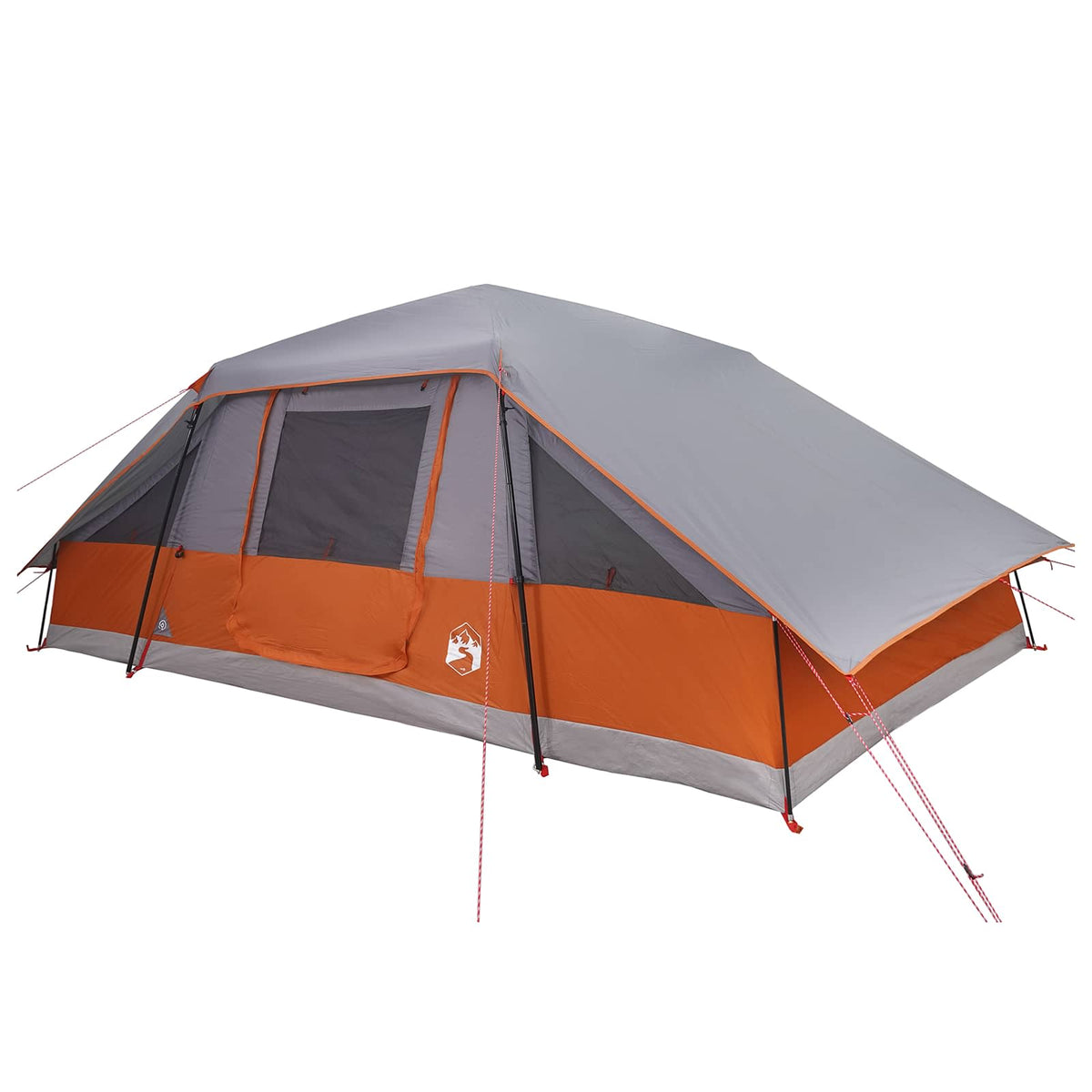 Family Tent with Rainfly Water-resistant Grey and orange