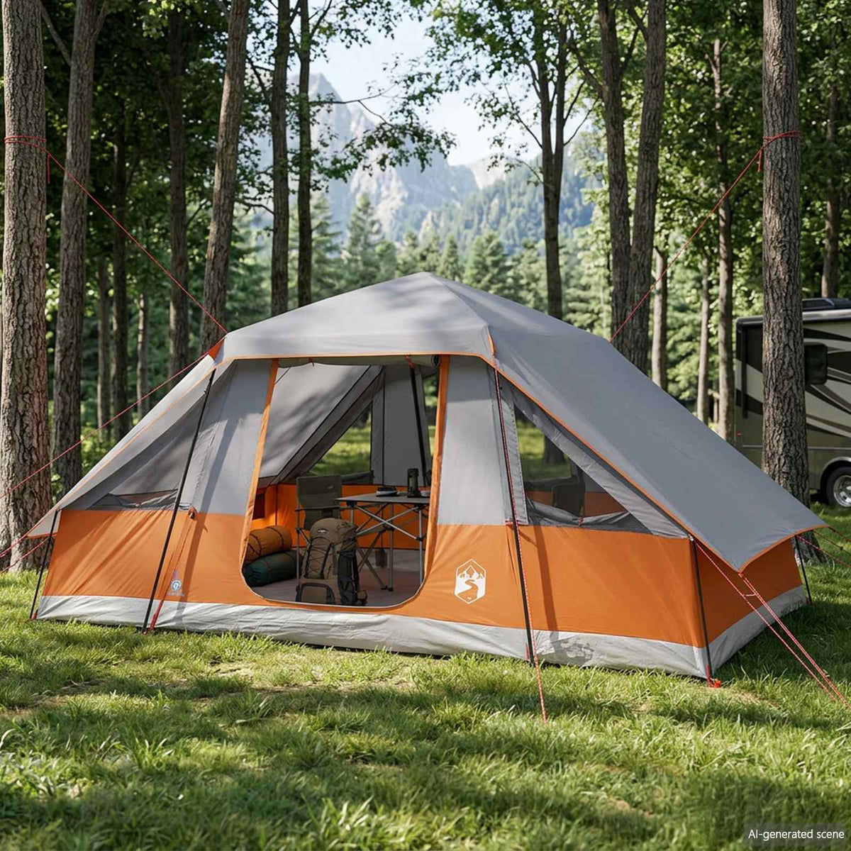 vidaXL Family Tent with Rainfly Water-resistant