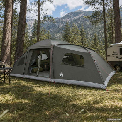 vidaXL Family Tent with Rainfly Water-resistant 18-Person Army Green 1