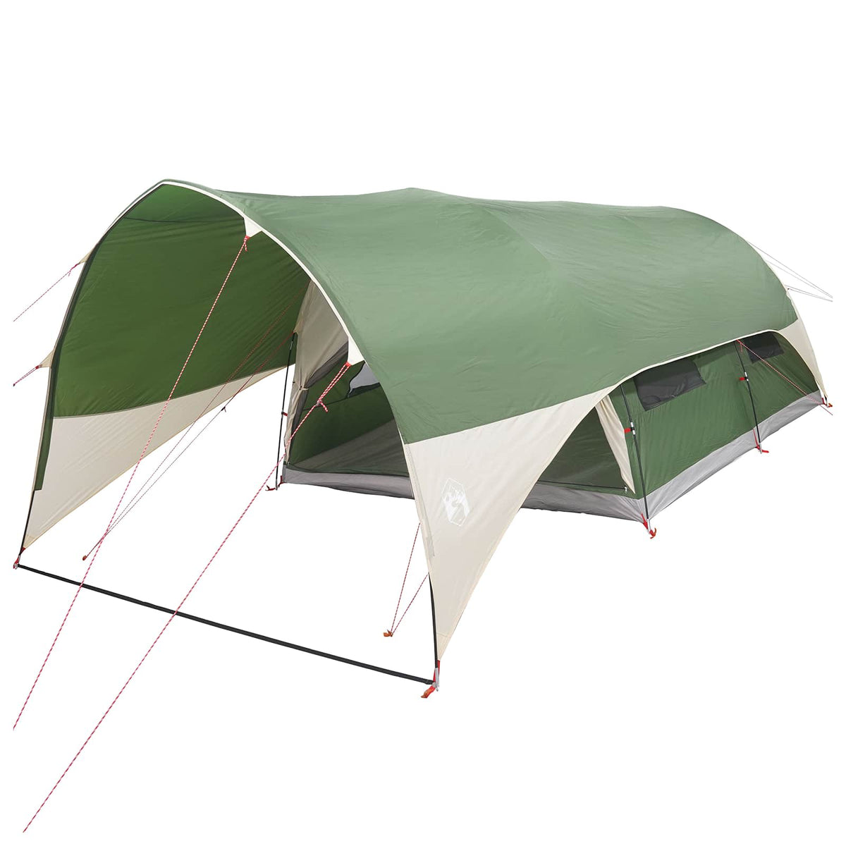 vidaXL Tunnel Tent with Rainfly Water-Resistant 10-Person Green 2