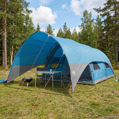 vidaXL Tunnel Tent with Rainfly Water-Resistant 10-Person Blue 1