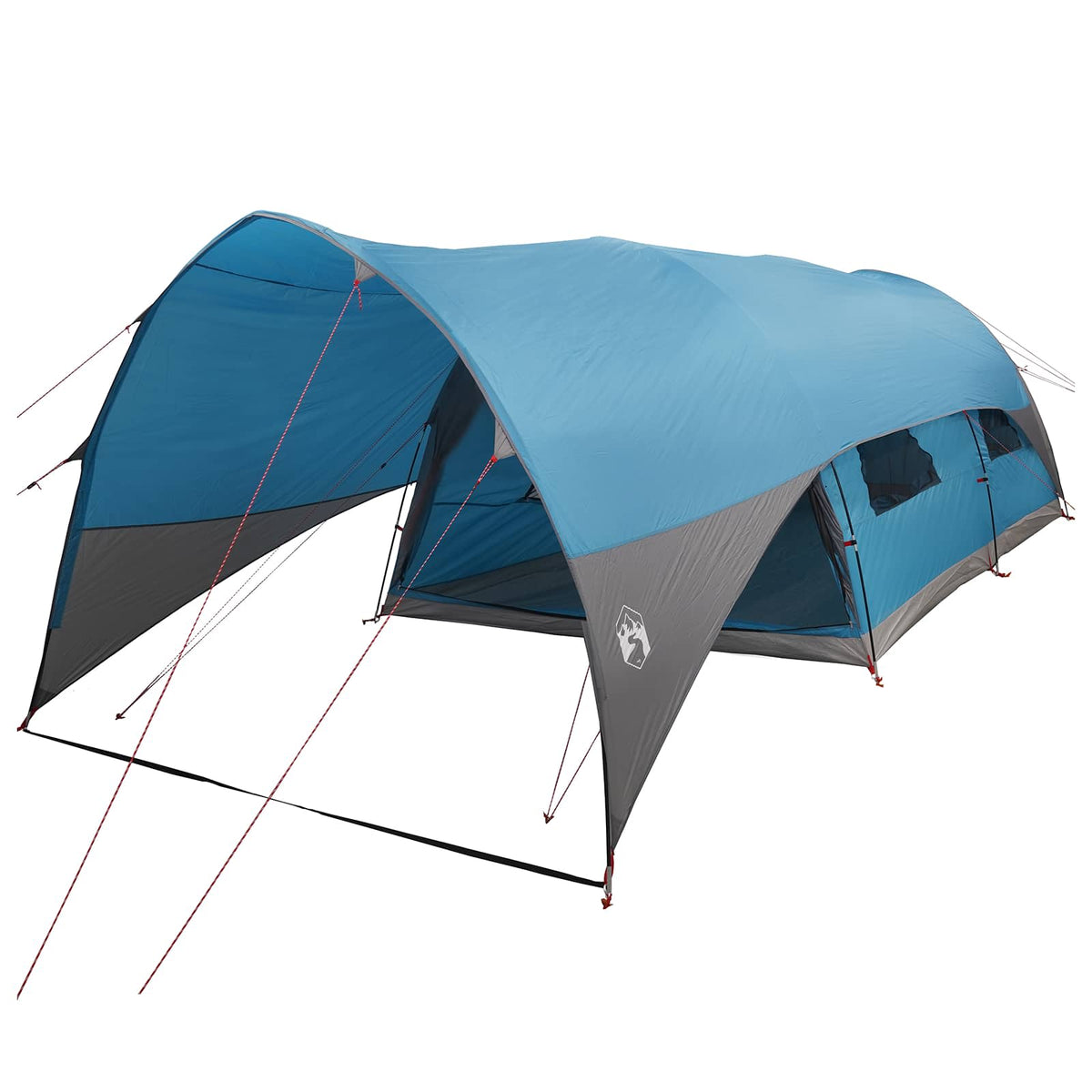 vidaXL Tunnel Tent with Rainfly Water-Resistant 10-Person Blue 2