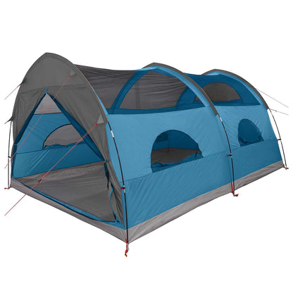 vidaXL Tunnel Tent with Rainfly Water-Resistant 10-Person Blue 4