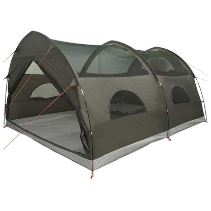 vidaXL Tunnel Tent with Rainfly Water-Resistant 10-Person Army Green 4
