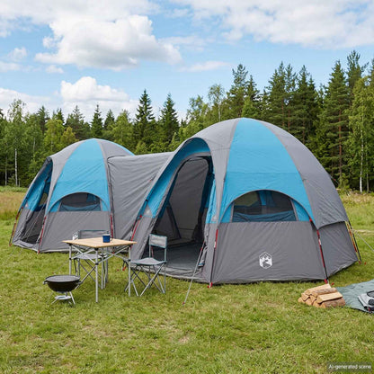 vidaXL Family Tent with Rainfly Water-resistant 14-Person Blue 1