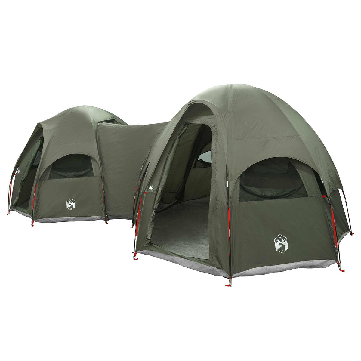 vidaXL Family Tent with Rainfly Water-resistant 14-Person Army Green 2