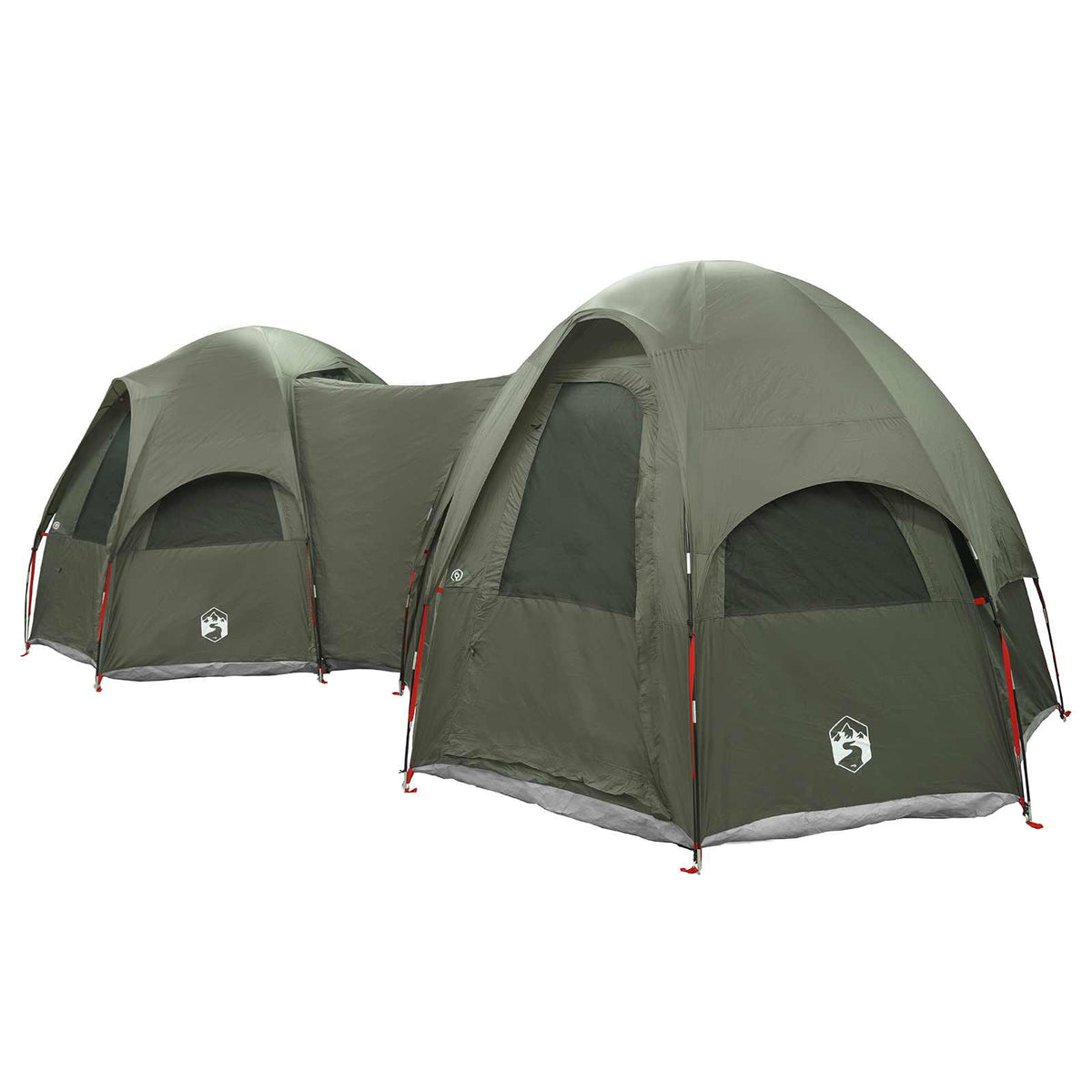 vidaXL Family Tent with Rainfly Water-resistant 14-Person Army Green 3