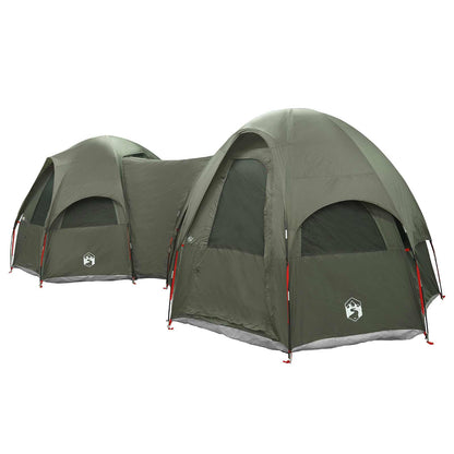 vidaXL Family Tent with Rainfly Water-resistant 14-Person Army Green 3