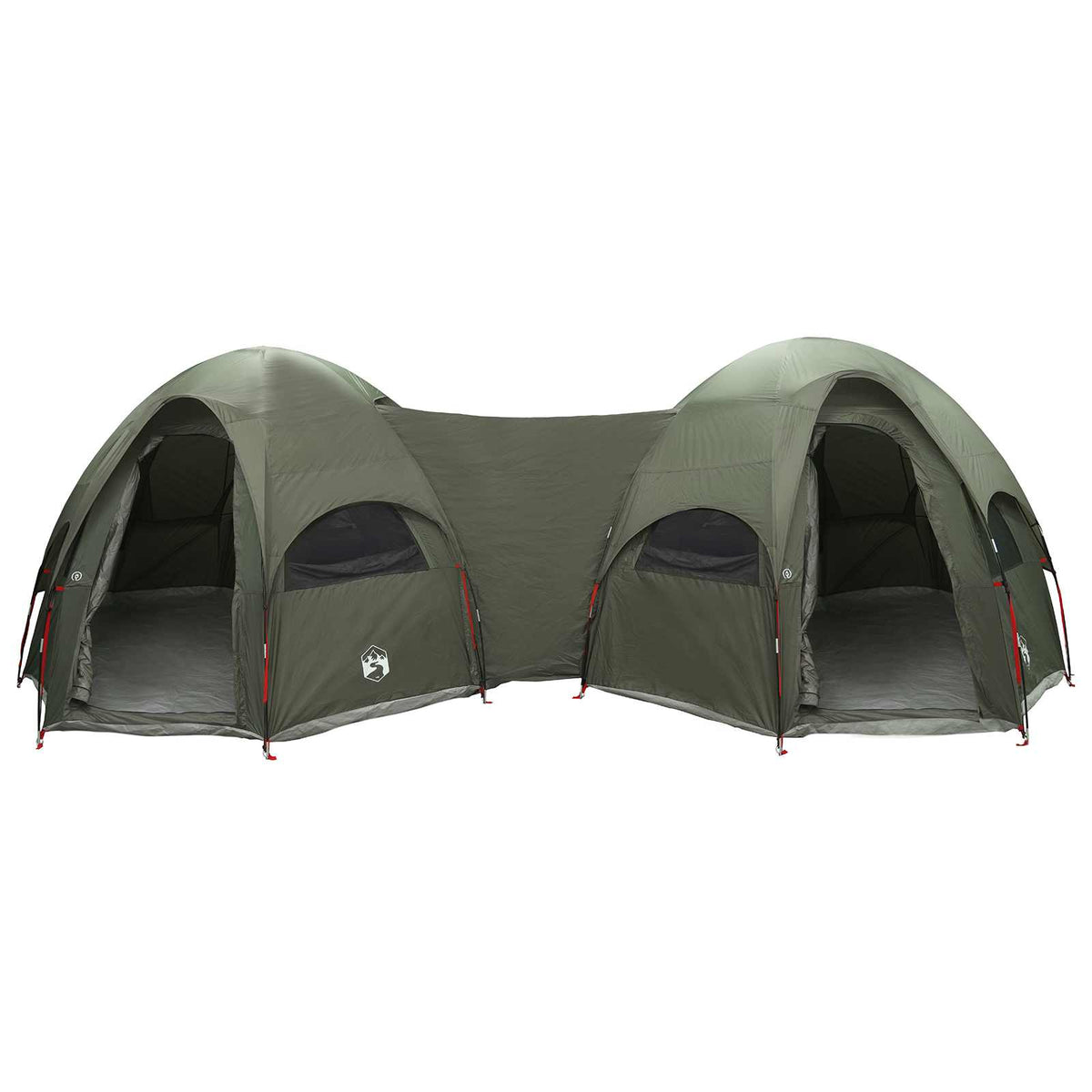 vidaXL Family Tent with Rainfly Water-resistant 14-Person Army Green 4