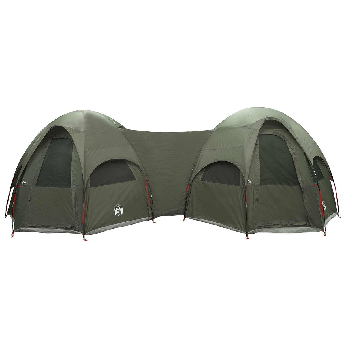 vidaXL Family Tent with Rainfly Water-resistant 14-Person Army Green 5