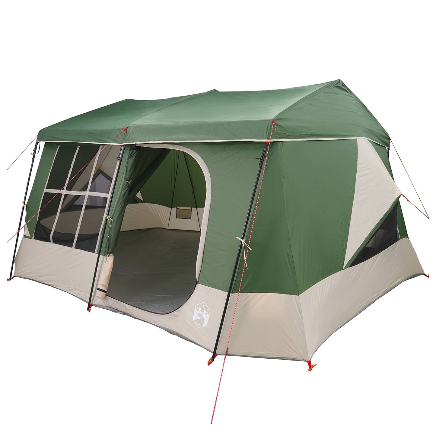 vidaXL Family Tent with Rainfly Water-resistant 9-Person Green 2
