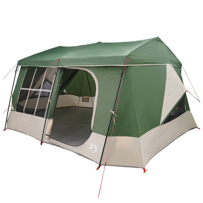 vidaXL Family Tent with Rainfly Water-resistant 9-Person Green 2