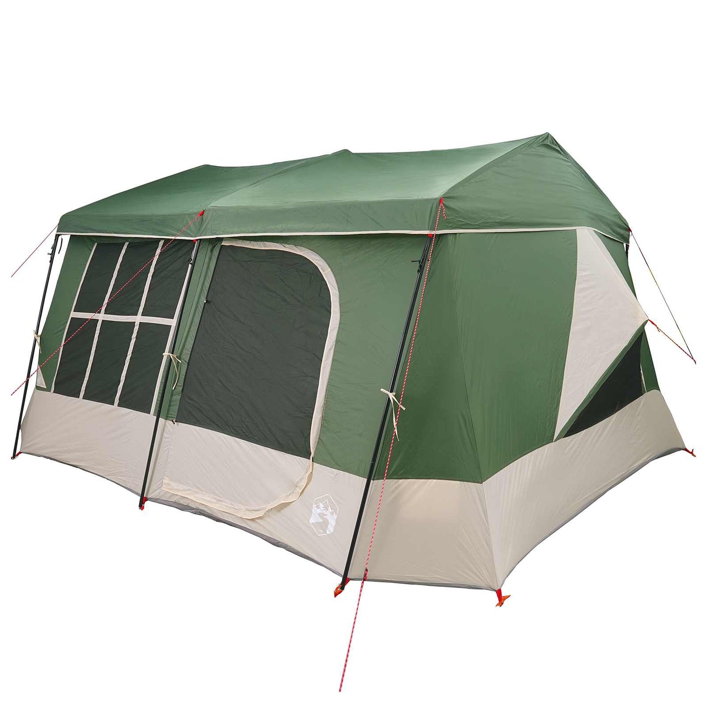 vidaXL Family Tent with Rainfly Water-resistant 9-Person Green 3