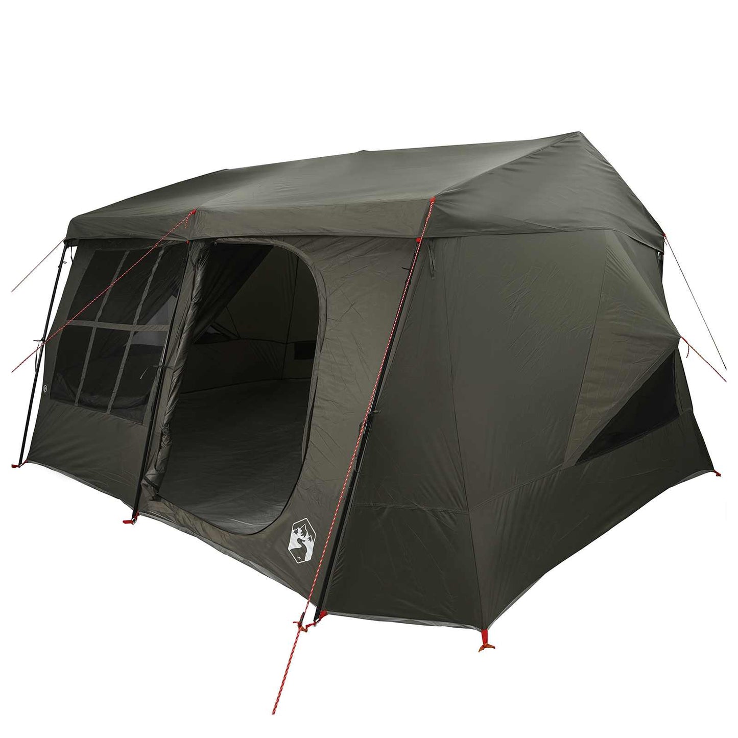 vidaXL Family Tent with Rainfly Water-resistant 9-Person Army Green 2