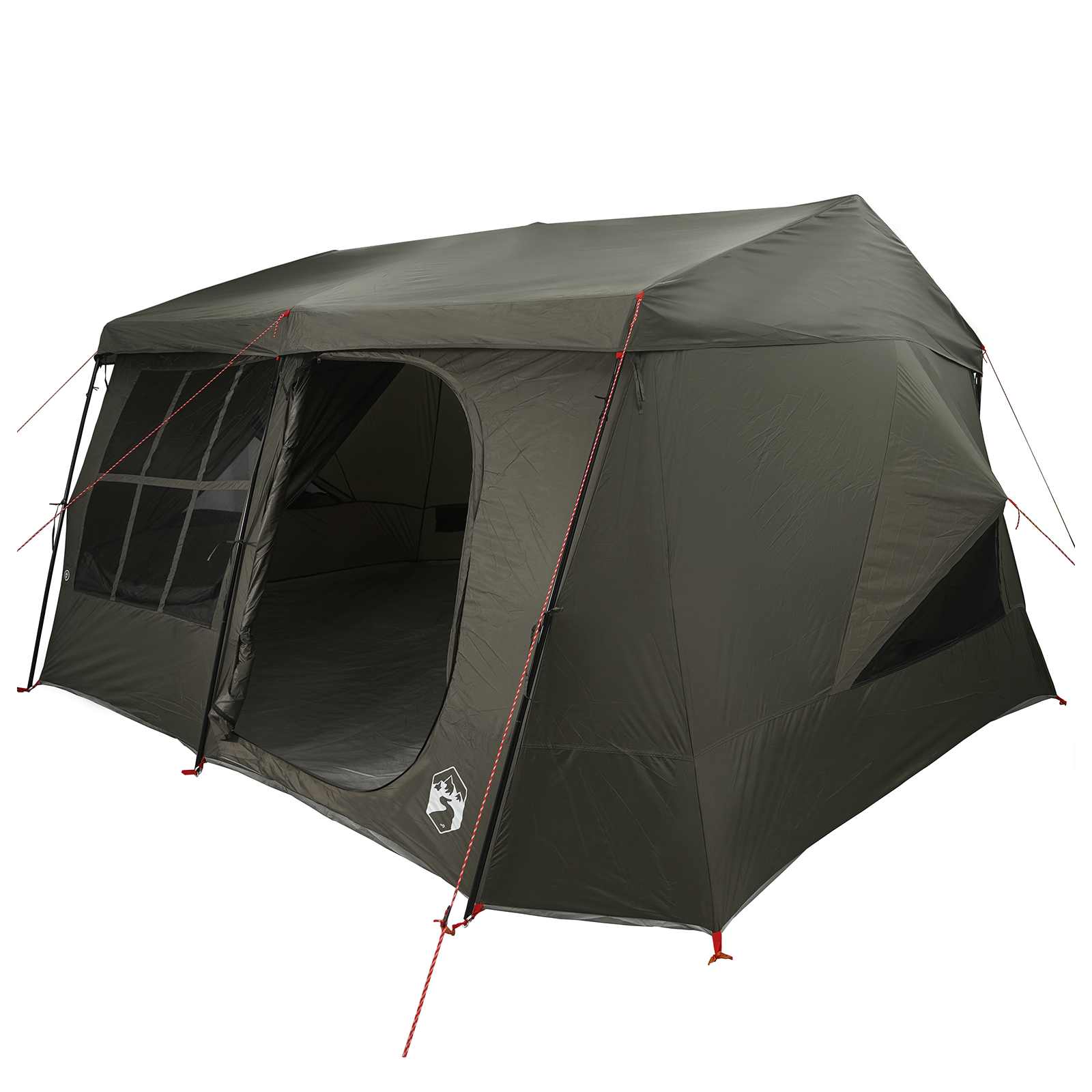 vidaXL Family Tent with Rainfly Water-resistant 9-Person Army Green 2