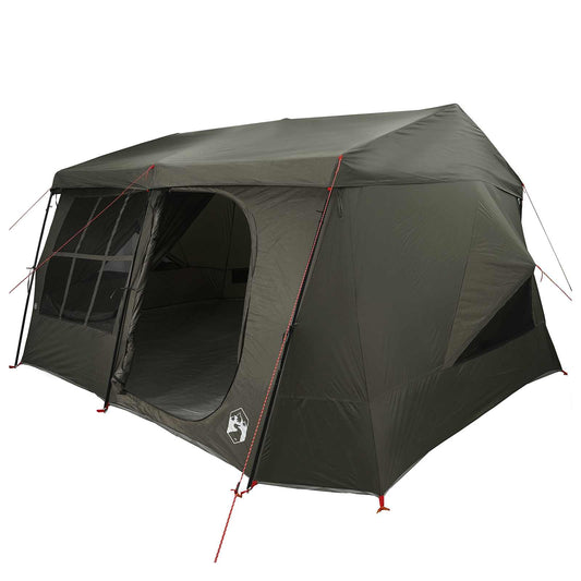 vidaXL Family Tent with Rainfly Water-resistant 9-Person Army Green 2
