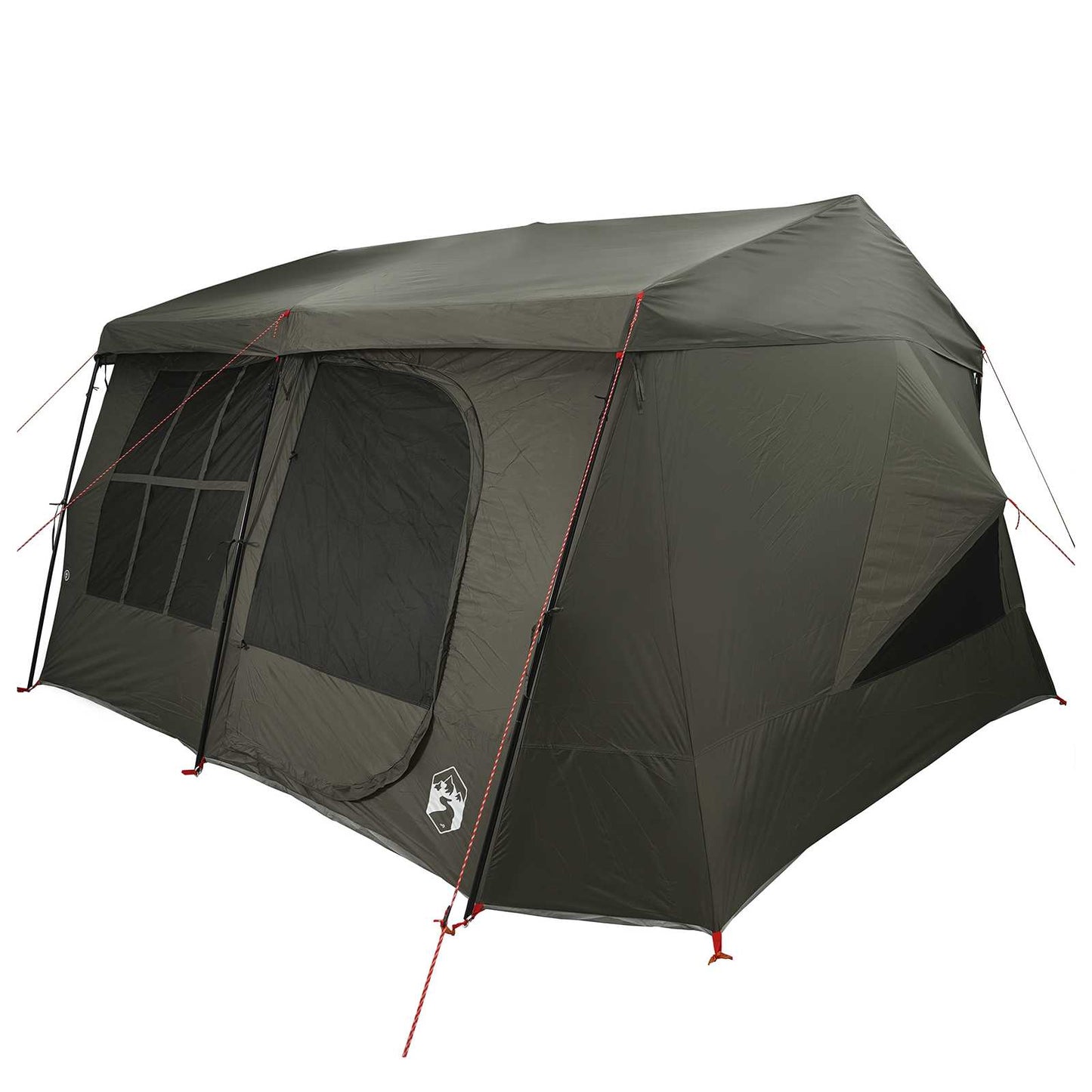 vidaXL Family Tent with Rainfly Water-resistant 9-Person Army Green 3
