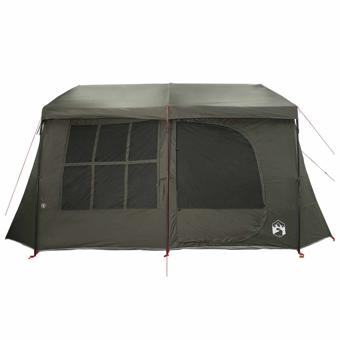 vidaXL Family Tent with Rainfly Water-resistant 9-Person Army Green 5
