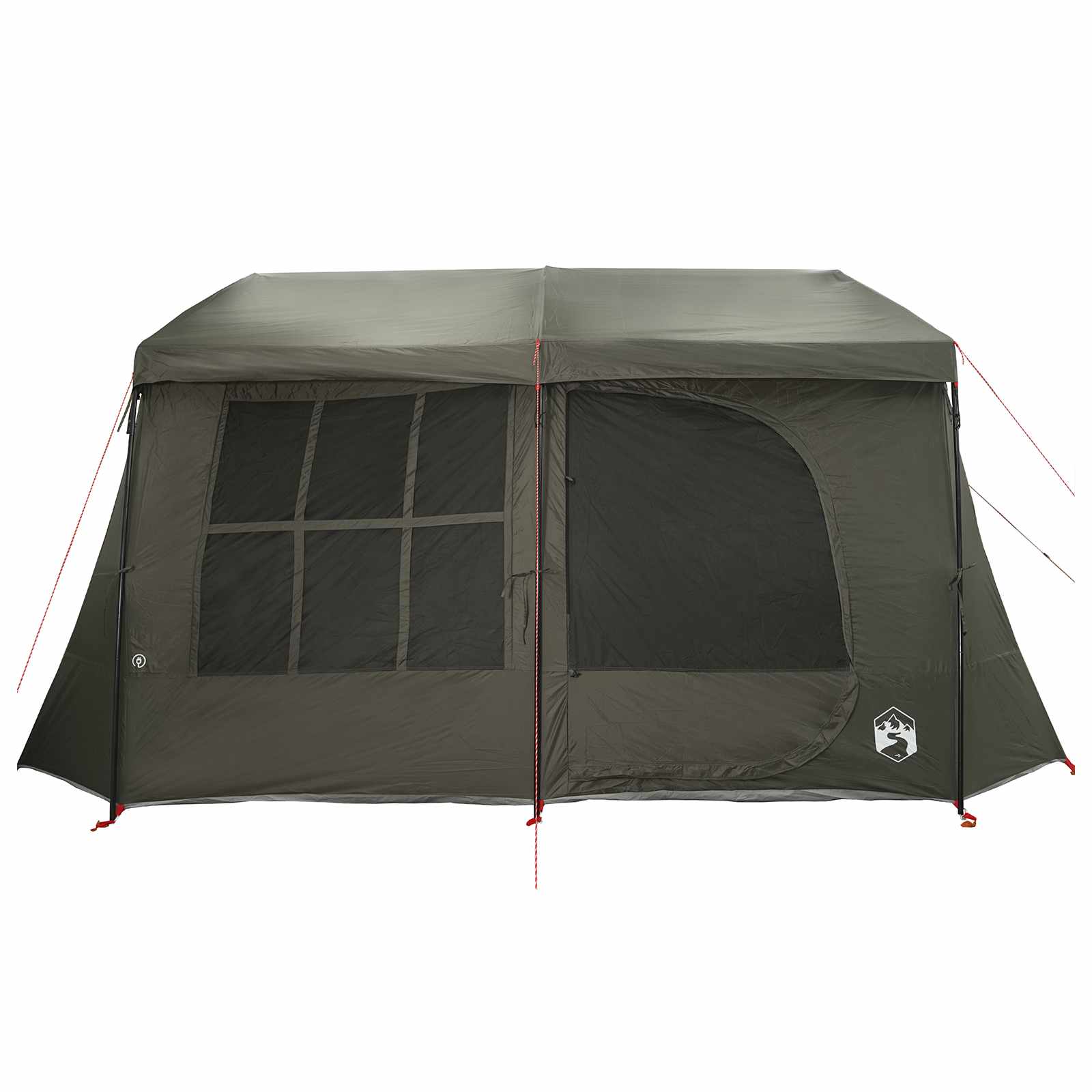 vidaXL Family Tent with Rainfly Water-resistant 9-Person Army Green 5