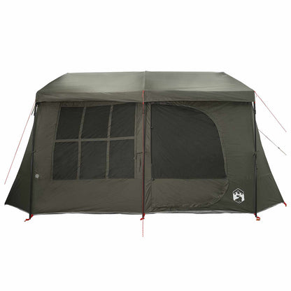 vidaXL Family Tent with Rainfly Water-resistant 9-Person Army Green 5
