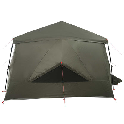 vidaXL Family Tent with Rainfly Water-resistant 9-Person Army Green 6