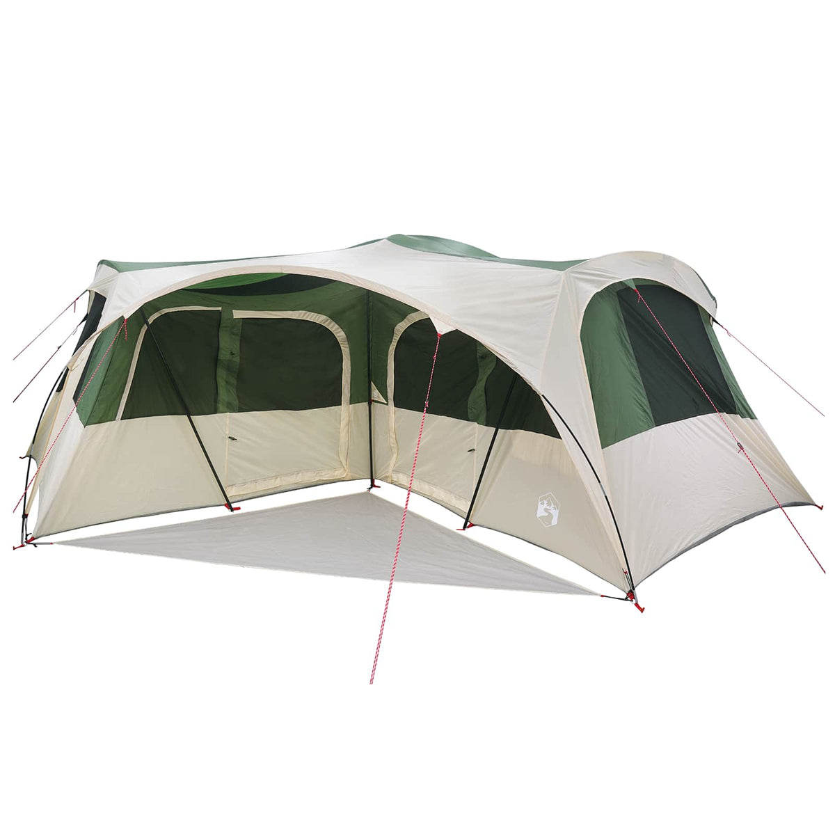 vidaXL Family Tent with Rainfly Water-resistant 6-Person Green 3