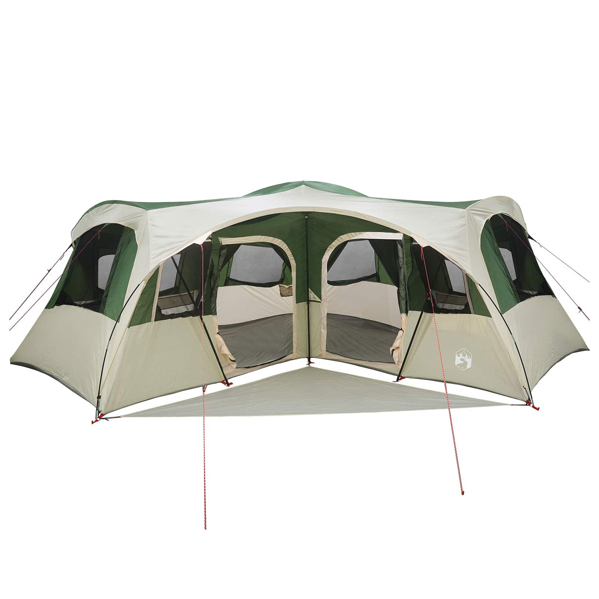 vidaXL Family Tent with Rainfly Water-resistant 6-Person Green 4
