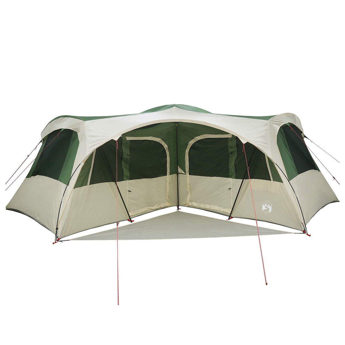 vidaXL Family Tent with Rainfly Water-resistant 6-Person Green 5
