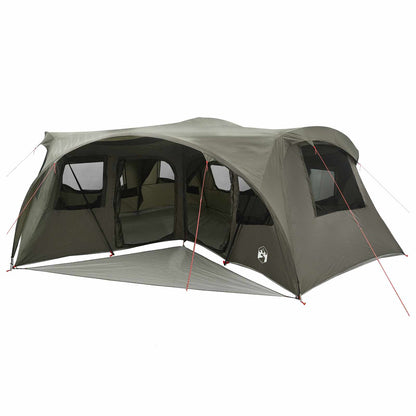 vidaXL Family Tent with Rainfly Water-resistant 6-Person Army Green 2