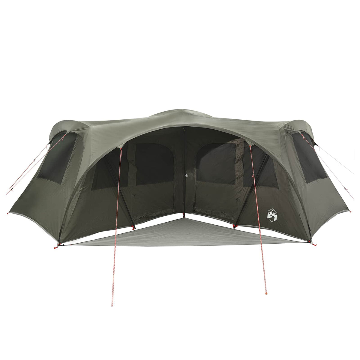 vidaXL Family Tent with Rainfly Water-resistant 6-Person Army Green 5