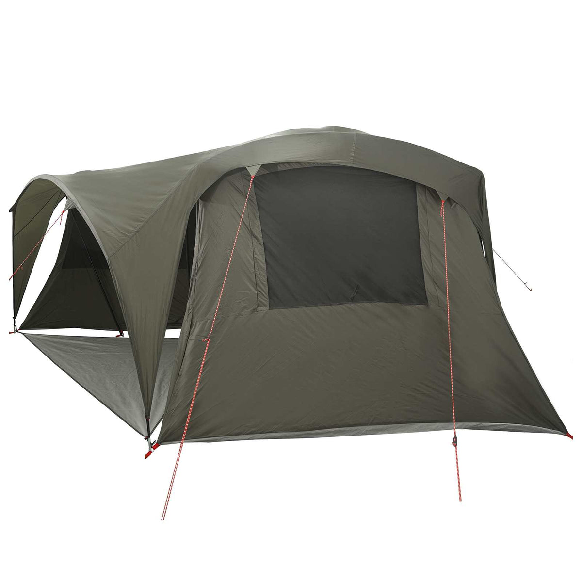 vidaXL Family Tent with Rainfly Water-resistant 6-Person Army Green 6
